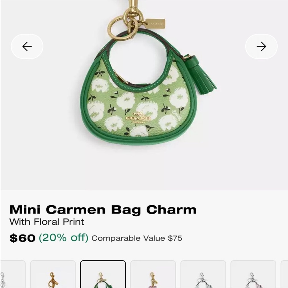 🌺🌸Coach MINI BAG CHARMS 🌺🌸